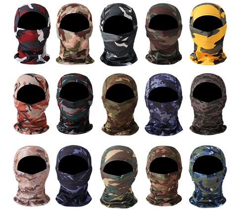 Tactical Camo Balaclava Face Mask - 15 Styles - Full Face & Neck Protection - Breathable, Stretch, Quick-Dry for All Seasons
