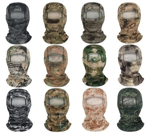 Digital Camo Balaclava, Tactical Full Face Mask, Camouflage Neck Gaiter, Lightweight Ski Face Cover