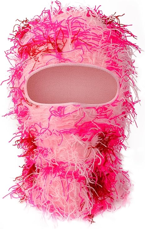 Distressed Ski Mask Balaclava, Yeat Shiesty Fluffy Knitted Full Face | Highly stretchy construction