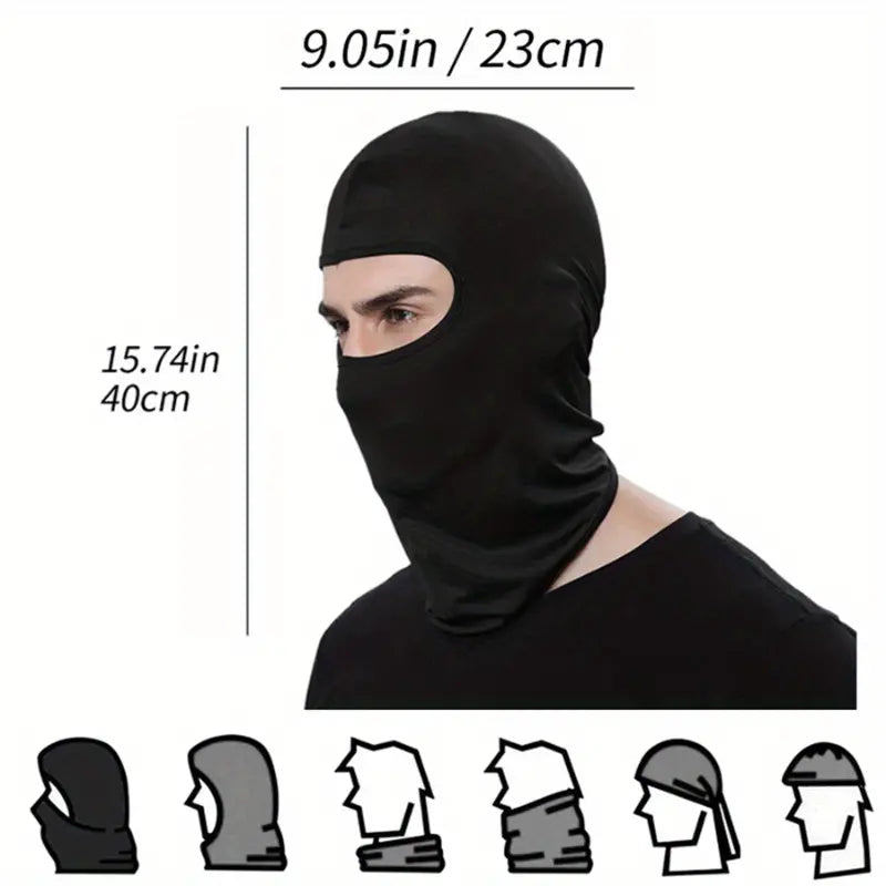 Balaclava Ski Mask, Motorcycle Summer Thin Cooling UV Protection Neck Gaiter for Men/Women