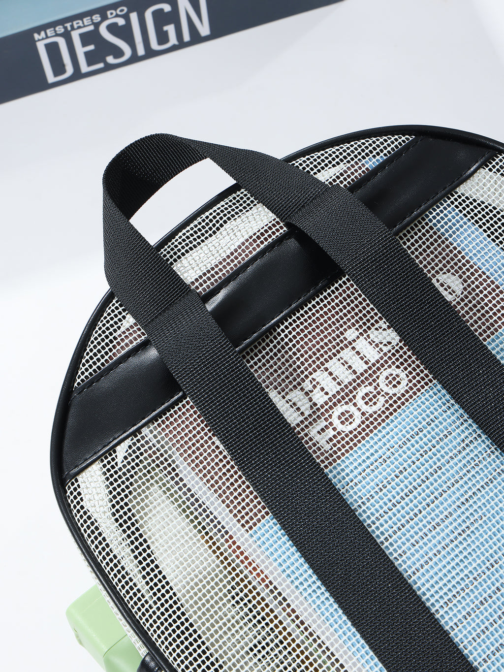 Breathable Hollow Mesh Small Backpack, Lightweight Transparent Mesh Casual Backpack with Front Pocket