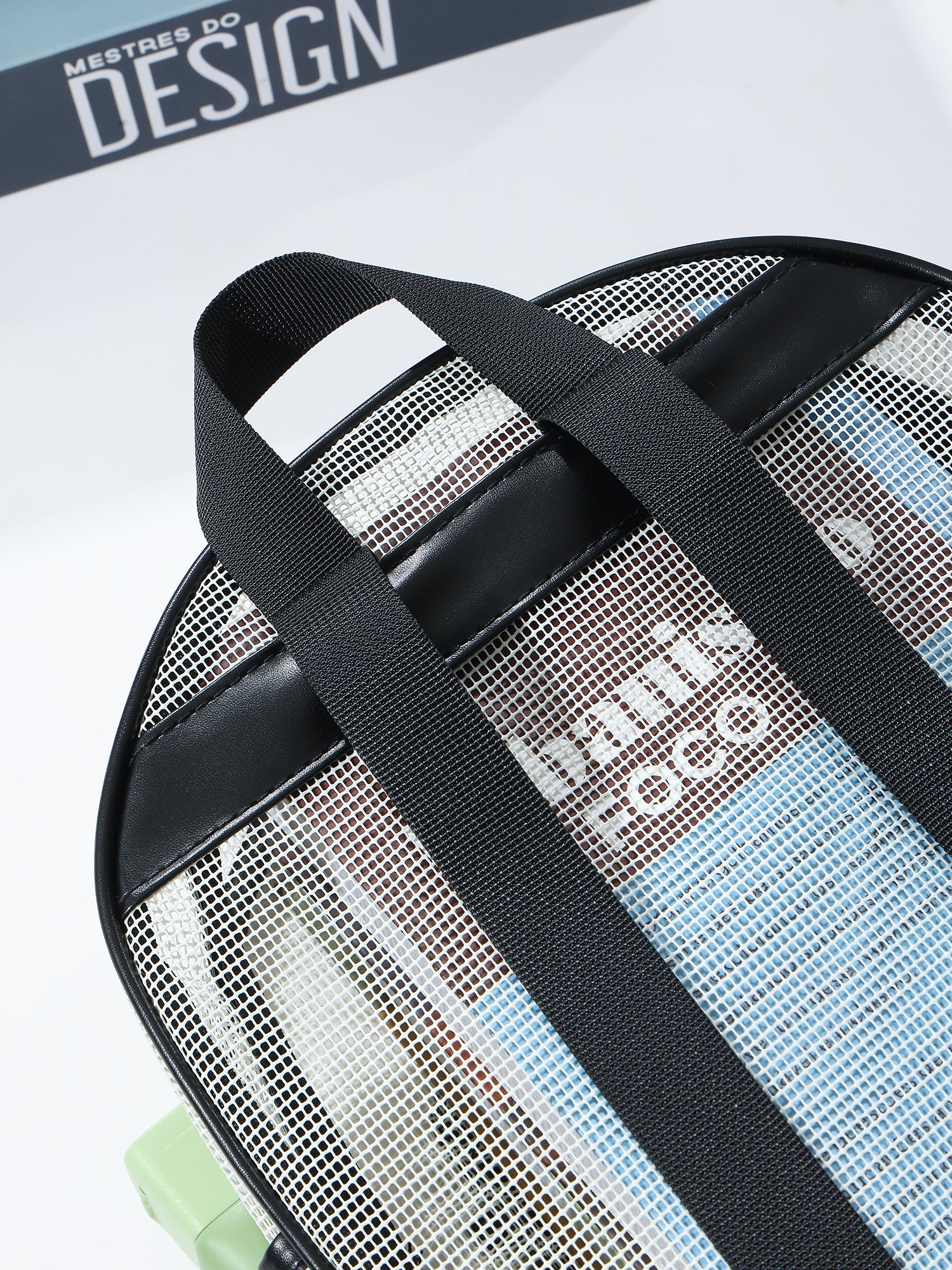 Breathable Hollow Mesh Small Backpack, Lightweight Transparent Mesh Casual Backpack with Front Pocket