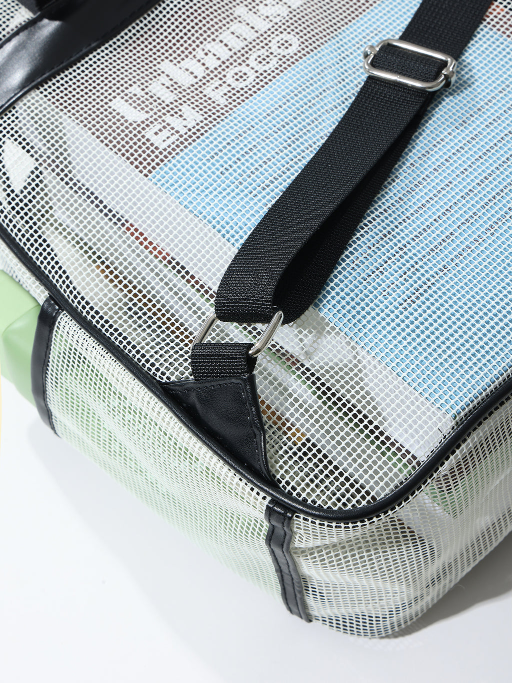 Breathable Hollow Mesh Small Backpack, Lightweight Transparent Mesh Casual Backpack with Front Pocket
