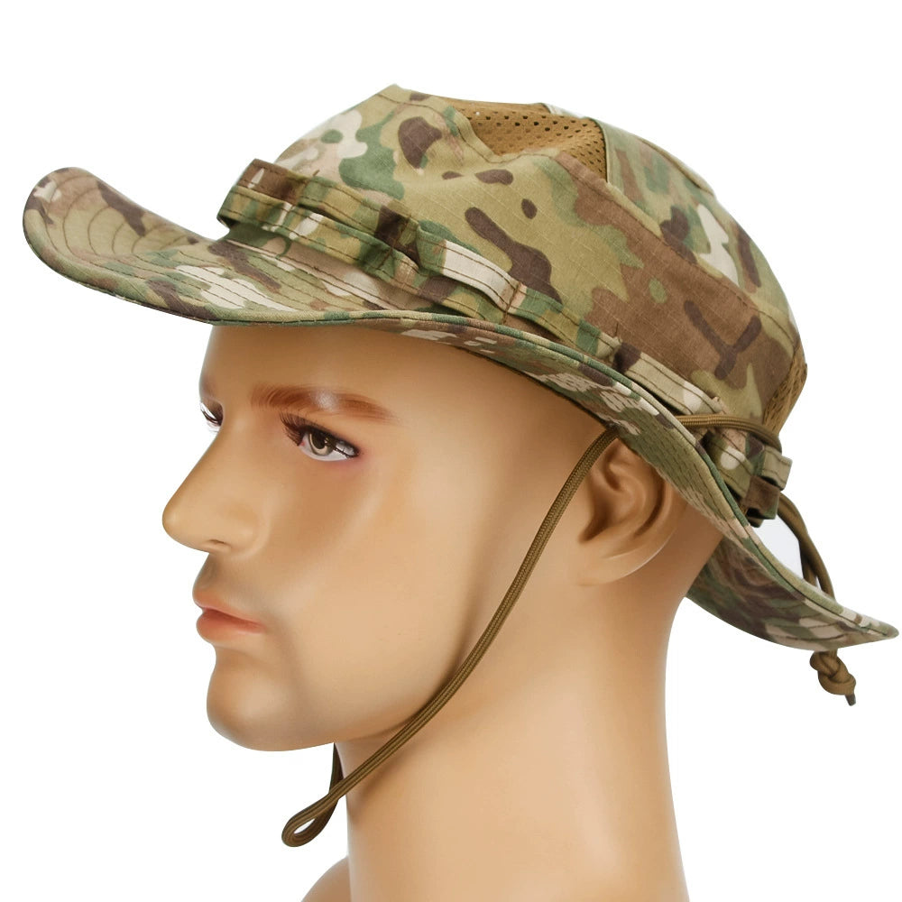Sun Hat Breathable Boonie Hats for Men Women Fishing Safari Bucket Hat Cap Hunting Outdoor Hiking Camping