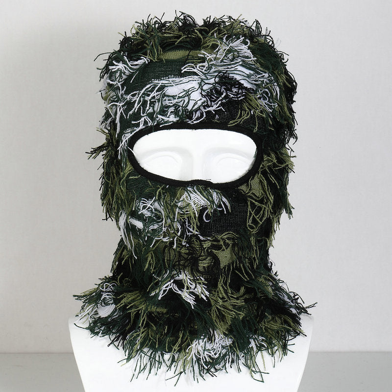 Distressed Ski Mask Balaclava, Yeat Shiesty Fluffy Knitted Full Face | Highly stretchy construction